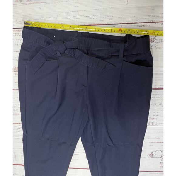 Tommy Hilfiger Women’s Chino Pants Size 6 Navy Stretch Waist Dress Workwear - Picture 3 of 9